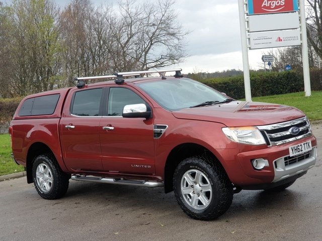 2012 62 Ford Ranger 2.2 LIMITED 4X4 DCB TDCI 4d 148 BHP