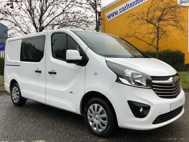 2017 66 Vauxhall Vivaro 1.6 L1H1 2900 SPORTIVE CDTI CREW CAB 6 SEAT BITURBO ULEZ 