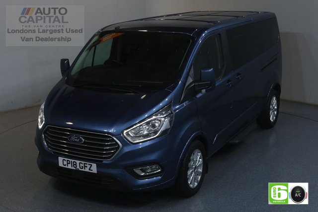 2018 18 FORD TOURNEO CUSTOM 2.0 310 TITANIUM LWB 129 BHP 9 SEATS MINIBUS