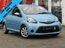 USED 2014 63 TOYOTA AYGO VVT-I MOVE STUNNING, LOW MILEAGE, ZERO TAX, SPECIAL EDITION, TOYOTA AYGO 1.O VVT-I MOVE. Finished in NAPOLI BLUE METALLIC with contrasting GREY trim. If you are looking for well styled, thrifty and economical (Zero Road Tax) motor then look no further. This small practical car comes with some great features which include, Air Con, Alloys, Sat Nav, B/Tooth and much more. Dealer serviced at 6402 miles, 13232 miles, and at 18781 miles. MOT Due 11/6/2020.