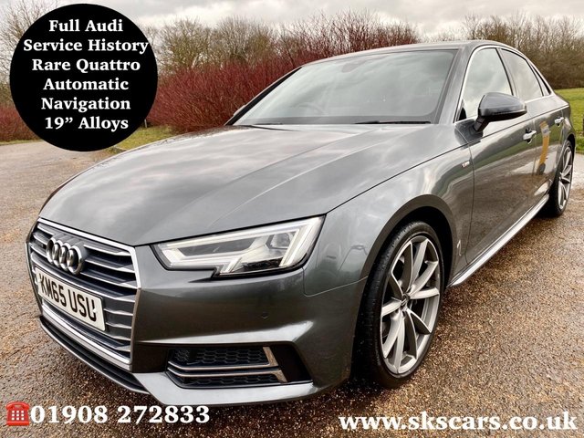 2015 65 Audi A4 2.0 TDI QUATTRO S LINE 4d 188 BHP