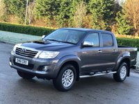 USED 2011 61 TOYOTA HI-LUX 3.0 INVINCIBLE 4X4 D-4D DCB 169 BHP ** NO VAT ** NO VAT +   LOW MILES