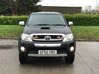 USED 2010 60 TOYOTA HI-LUX 3.0 INVINCIBLE 4X4 D-4D DCB 169 BHP FULL LEATHER + SAT NAV ** NO VAT **