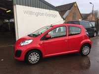 USED 2013 13 CITROEN C1 1.0 VTR 5d 67 BHP Part Exchange To Clear. 5 door manual, petrol with 66203 miles, Full Service History, MOT till 02/20 and &pound;0 annual road tax. Comes with Air Conditioning, Electric Front Windows and Daytime Running Lights. In fair condition for age with a few minor marks.
