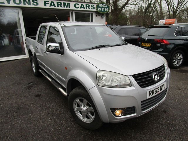 2013 63 Great Wall Steed 2.0 TD SE 4X4 DCB DOUBLE CABIN 4d 141 BHP FOUR WHEEL DRIVE