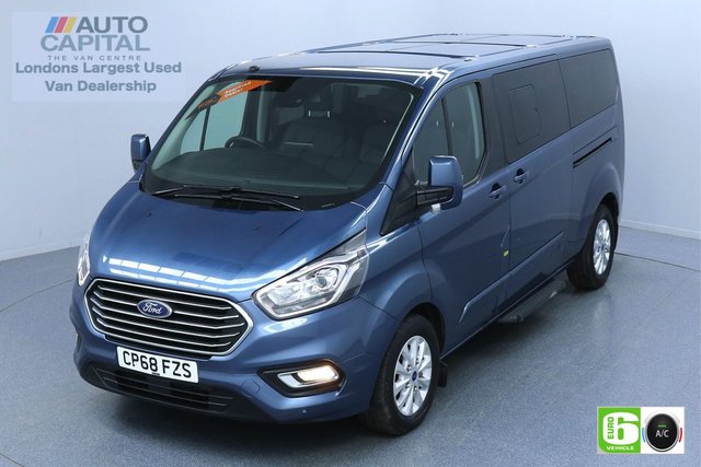 2018 68 FORD TOURNEO CUSTOM 2.0 320 TITANIUM 129 BHP LWB 9 SEATS MINIBUS AUTO