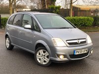 USED 2009 59 VAUXHALL MERIVA 1.6 DESIGN 16V 5d 100 BHP LOW MILES+SH+MPV+AUTOMATIC