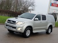 USED 2010 60 TOYOTA HI-LUX 2.5 HL3 4X4 D-4D DCB 142 BHP PRICE 7460 + VAT 1492 TOTAL = 8952