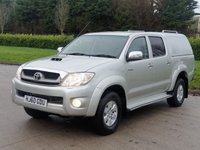USED 2010 60 TOYOTA HI-LUX 2.5 HL3 4X4 D-4D DCB 142 BHP PRICE 7460 + VAT 1492 TOTAL = 8952