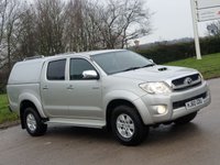USED 2010 60 TOYOTA HI-LUX 2.5 HL3 4X4 D-4D DCB 142 BHP PRICE 7460 + VAT 1492 TOTAL = 8952