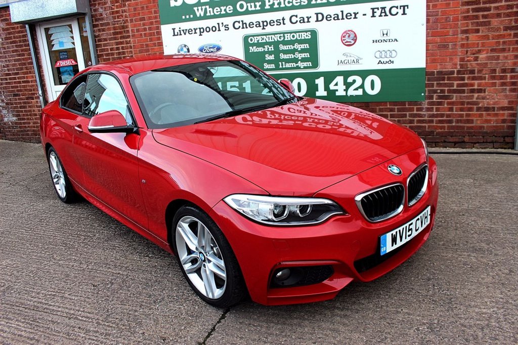 2015 15 BMW 2 SERIES 2.0 220D M SPORT 2d 188 BHP