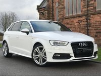 USED 2016 16 AUDI A3 2.0 TDI S LINE NAV 5d 182 BHP 