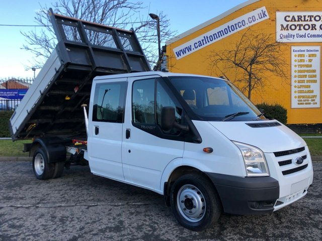 2011 11 Ford Transit 2011 Ford Transit 350 TDCi 115 D/CAB 6 SEATER TIPPER  DRW