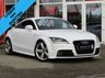 USED 2010 60 AUDI TT 2.0 TDI QUATTRO S LINE 2d 170 BHP Finished in IBIS WHITE with Black Nappa leather/Alcantara. This 4x4 TT packs a 170 BHP punch. It is fun to drive and very appealing to the eye. Features include Bose surround sound Part Leather, Alloys, B/Tooth (Parrot), Day LED Run Lights, Front Fogs and much more. Not to be missed at this price. Derby Audi Dealer serviced at 19080 miles, 38443 miles, 59453 miles, 79411 miles (inc Cam Belt), 90708 miles, 98721 miles, 104326 miles, 109249 milesand at 115281 miles. New Cam Belt and Water Pump..