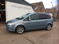USED 2008 08 FORD C-MAX 1.6 ZETEC 5d 100 BHP 5 door, manual, petrol with 81704 miles, Brand New MOT and Full Service History. Air Conditioning, Electric Front Windows and Rear Privacy Glass. Cambelt and Water Pump replaced at 67000 miles. In fair condition for age with a few minor marks and scratches.