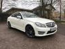 USED 2011 61 MERCEDES-BENZ C CLASS 2.1 C250 CDI BlueEFFICIENCY AMG Sport Edition 125 7G-Tronic 2dr PANROOF+NAV+ELEC SEATS+DAB