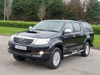 USED 2015 15 TOYOTA HI-LUX 3.0 INVINCIBLE 4X4 D-4D DCB 169 BHP SAT NAV + LEATHER + PARKING SENSORS