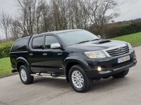 USED 2015 15 TOYOTA HI-LUX 3.0 INVINCIBLE 4X4 D-4D DCB 169 BHP SAT NAV + LEATHER + PARKING SENSORS