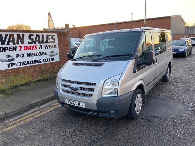 2012 12 Ford Transit 2.2 300 TREND LR DCB 124 BHP**SHORT LWB** RARE VAN**CREW VAN**