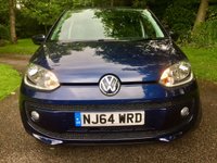 USED 2014 64 VOLKSWAGEN UP 1.0 HIGH UP 5d 74 BHP ONLY 23,000 MILES/SATNAV/BLUETOOTH /HEATED SEATS/AIRCON/ALLOYS//CAMBELT RENEWED BEAUTIFULLY KEPT INSIDE AND OUT ,X4 NEW FRONT TYRES JUST FITTED
