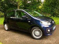 USED 2014 64 VOLKSWAGEN UP 1.0 HIGH UP 5d 74 BHP ONLY 23,000 MILES/SATNAV/BLUETOOTH /HEATED SEATS/AIRCON/ALLOYS//CAMBELT RENEWED BEAUTIFULLY KEPT INSIDE AND OUT ,X4 NEW FRONT TYRES JUST FITTED