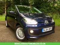 USED 2014 64 VOLKSWAGEN UP 1.0 HIGH UP 5d 74 BHP ONLY 23,000 MILES/SATNAV/BLUETOOTH /HEATED SEATS/AIRCON/ALLOYS//CAMBELT RENEWED BEAUTIFULLY KEPT INSIDE AND OUT ,X4 NEW FRONT TYRES JUST FITTED