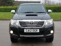 USED 2012 12 TOYOTA HI-LUX 3.0 INVINCIBLE 4X4 D-4D DCB 169 BHP PRICE 11200+ VAT 2240 TOTAL =13440