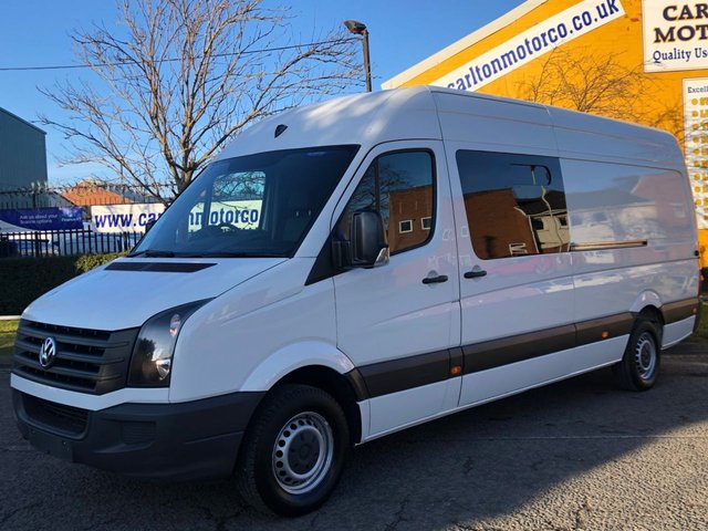 2014 64 Volkswagen Crafter 2.0 CR35 TDI LWB H/R [ CREW CAB 6 SEAT WINDOW ] VAN