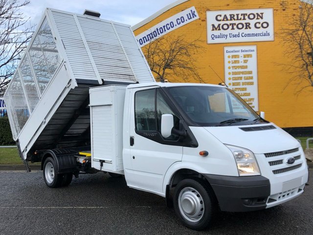 2013 13 Ford Transit 350 TDCi 100 TIPPER CAGED REFUGE BODY DRW 