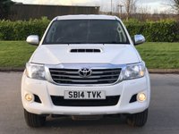 USED 2014 14 TOYOTA HI-LUX 2.5 ICON 4X4 D-4D DCB 142 BHP REVERSING CAMERA * NO VAT ** NO VAT