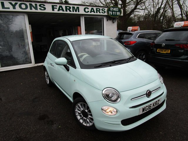 2016 16 Fiat 500 1.2 POP STAR 3d 69 BHP NEW SHAPE