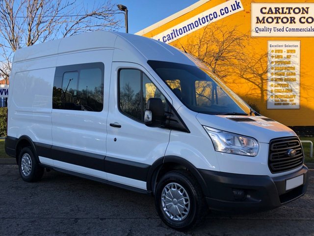 2015 65 Ford Transit 350 TDCi 125 L3 H3 D/CAB 7 SEAT LWB HIGH ROOF VAN 