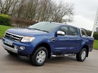 USED 2015 65 FORD RANGER 2.2 LIMITED 4X4 DCB TDCI 4d 148 BHP SPORT HARD TOP+BULL BARS ** NO VAT