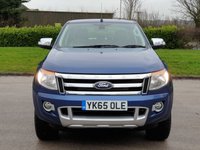 USED 2015 65 FORD RANGER 2.2 LIMITED 4X4 DCB TDCI 4d 148 BHP SPORT HARD TOP+BULL BARS ** NO VAT