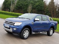 USED 2015 65 FORD RANGER 2.2 LIMITED 4X4 DCB TDCI 4d 148 BHP SPORT HARD TOP+BULL BARS ** NO VAT