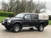 USED 2004 54 MITSUBISHI L200 2.5 TD 4WD LWB WARRIOR DCB 114 BHP HALF LEATHER SEATS + STEEL TOP