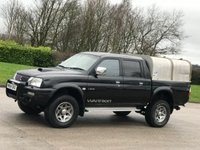 USED 2004 54 MITSUBISHI L200 2.5 TD 4WD LWB WARRIOR DCB 114 BHP HALF LEATHER SEATS + STEEL TOP