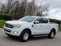 USED 2016 65 FORD RANGER 3.2 LIMITED 4X4 DCB TDCI 4d 197 BHP LEATHER + STEEL HARD TOP ** NO VAT