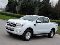 USED 2016 65 FORD RANGER 3.2 LIMITED 4X4 DCB TDCI 4d 197 BHP LEATHER + STEEL HARD TOP ** NO VAT