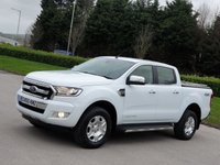 USED 2016 65 FORD RANGER 3.2 LIMITED 4X4 DCB TDCI 4d 197 BHP LEATHER + STEEL HARD TOP ** NO VAT