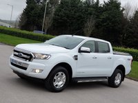 USED 2016 65 FORD RANGER 3.2 LIMITED 4X4 DCB TDCI 4d 197 BHP LEATHER + STEEL HARD TOP ** NO VAT