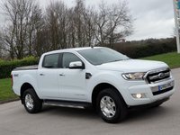 USED 2016 65 FORD RANGER 3.2 LIMITED 4X4 DCB TDCI 4d 197 BHP LEATHER + STEEL HARD TOP ** NO VAT