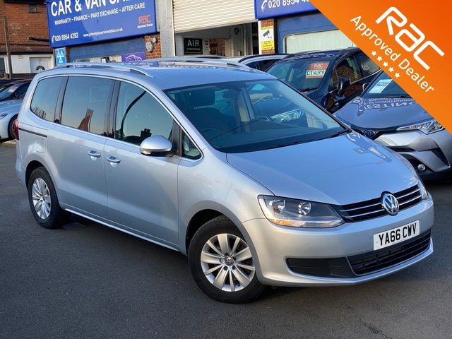 2016 66 Volkswagen Sharan 2.0 SE TDI BLUEMOTION TECHNOLOGY DSG 5d 148 BHP