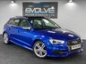 USED 2015 15 AUDI S3 2.0 S3 SPORTBACK QUATTRO 5d 296 BHP SEPANG BLUE, PAN ROOF, NAV!