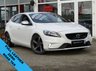 USED 2014 14 VOLVO V40 1.6 D2 R-DESIGN LUX 5d 113 BHP STUNNING, ZERO ROAD TAX, VOLVO V40 R-DESIGN LUX 1.6 D2. Finished in ICE WHITE with contrasting FULL R-DESIGN EMBOSSED LEATHER INTERIOR. The V40 is stylish and attractive and Volvo have come a long way since the days of being bulletproof boxes on wheels. They now produce some of the coolest cars around. Features include, ZERO ROAD TAX, DAB, Leather/Alcantara, B/Tooth LED Day Run Lights, Power folding mirrors and much more. New Cam Belt and Water pump just fitted with 12 months MOT.