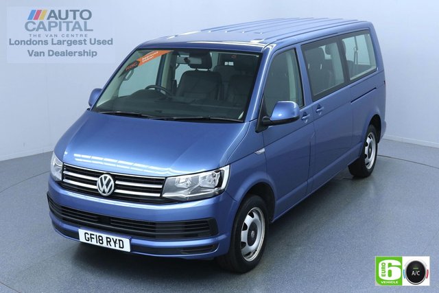 2018 18 VOLKSWAGEN TRANSPORTER SHUTTLE 2.0 148 BHP LWB 9 LEATHER SEATS EURO 6 MINIBUS