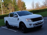 USED 2015 15 FORD RANGER 2.2 LIMITED 4X4 DCB TDCI 4d 148 BHP LEATHER + R, CAMERA ** NO VAT **