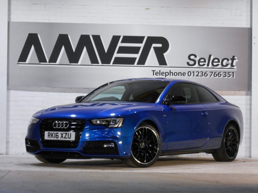 USED 2016 16 AUDI A5 2.0 TDI BLACK EDITION PLUS 3d 187 BHP FINANCE AVAILABLE WITH NO DEPOSIT