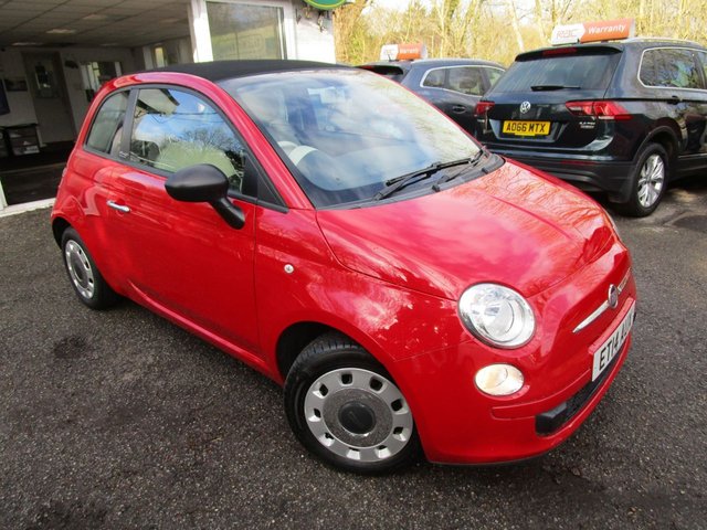 2014 14 Fiat 500 1.2 CONVERTIBLE POP 3d 69 BHP