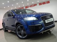 USED 2014 14 AUDI Q7 3.0 V6 TDI (242 BHP) S LINE SPORT EDITION QUATTRO TIPTRONIC..7 SEATS..PAN ROOF..V12 BODYKIT PANROOF+BODYKIT+RCAM+PARK+PRIVACY+XENON+LEATHER+NAV